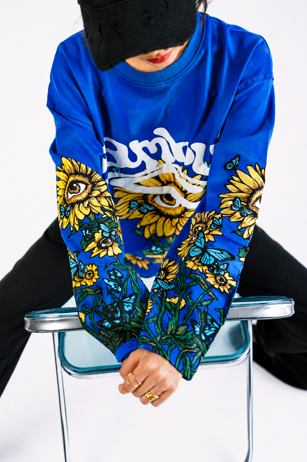 SUNFLOWER GRAPHIC LONG SLEEVE TEE